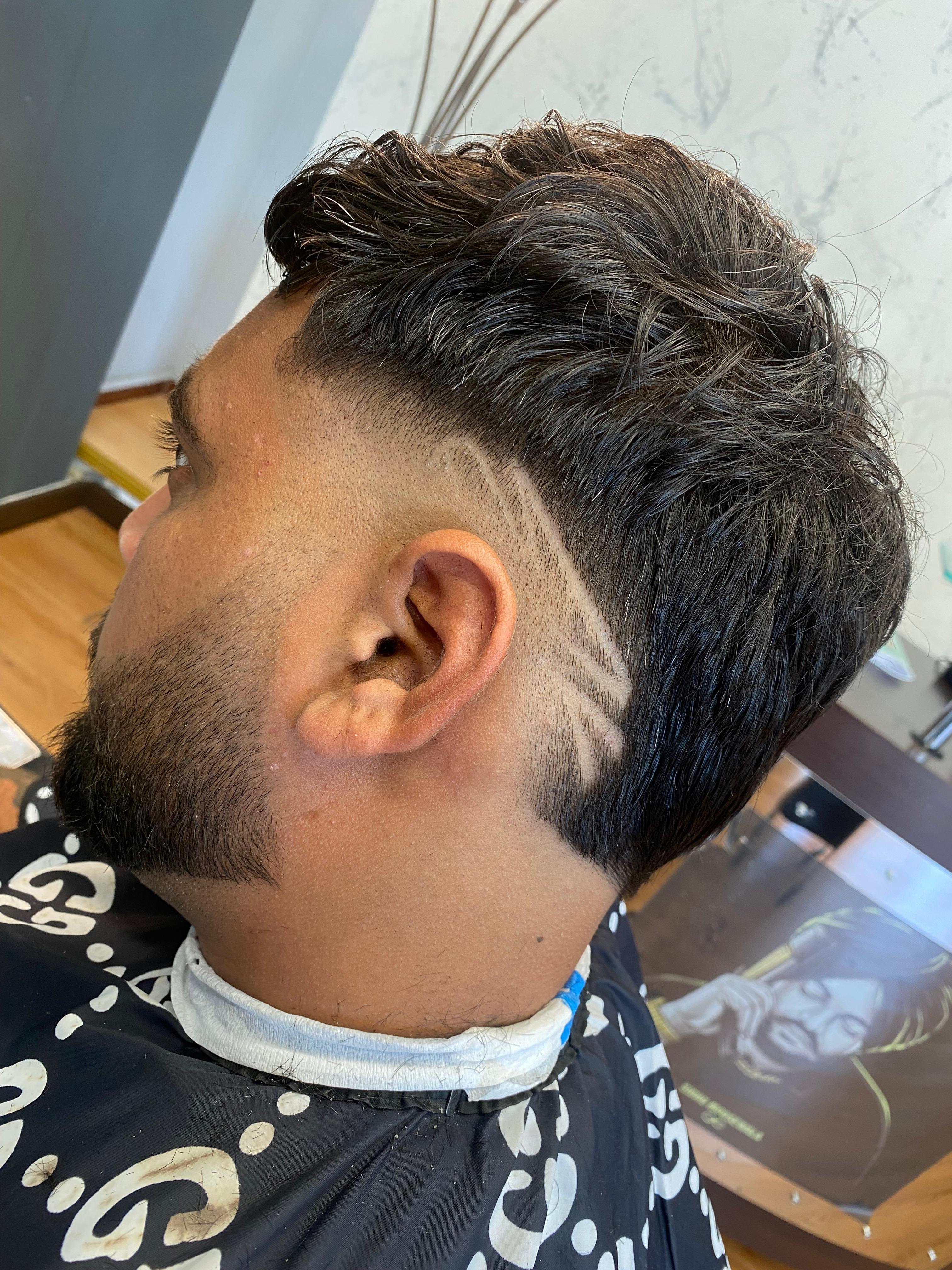 Texture mosso con barba definita